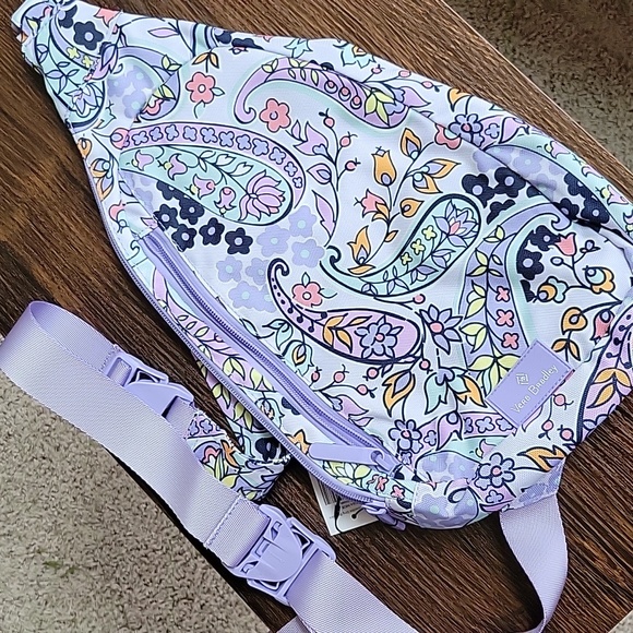 Vera Bradley Handbags - Vera Bradley Maddalena Paisley Soft Lighten Up Essential Sling Backpack- NWT